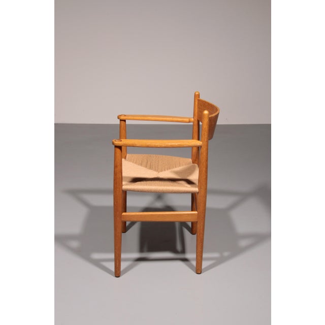 Wood Dining Chairs in Oak with New Papercord by Hans J. Wegner for Carl Hansen, 1960, Set of 6 For Sale - Image 7 of 13