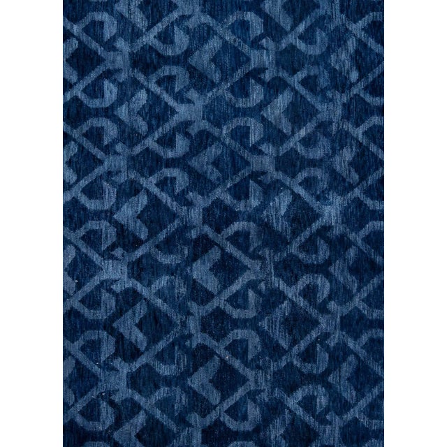 Contemporary pashmina euro blue rug by Doris Leslie Blau. Size : 10'0" × 13'9" (304 × 419 cm). This mesmerizing creation...