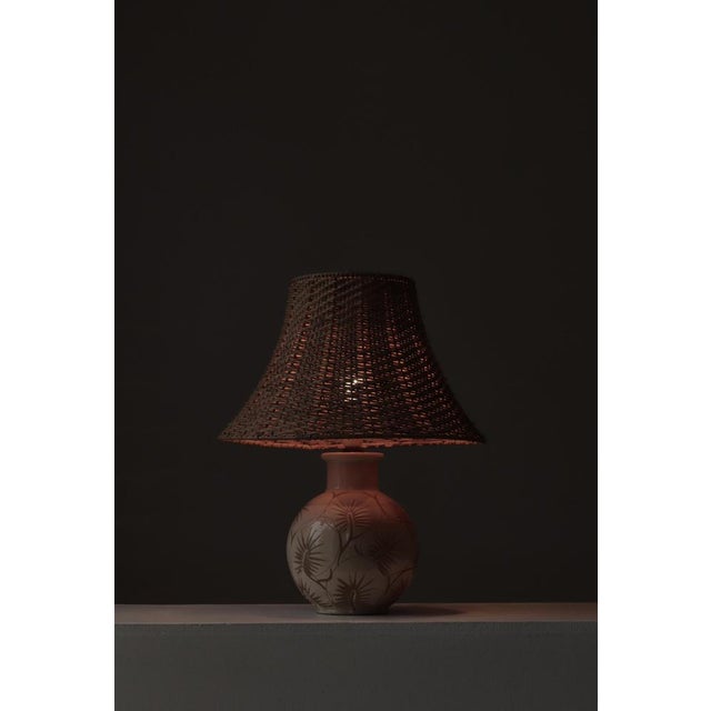 Modern Danish Table Lamp by Astrid Tjalk for Kähler Ceramics, Denmark, 1950s For Sale - Image 4 of 16
