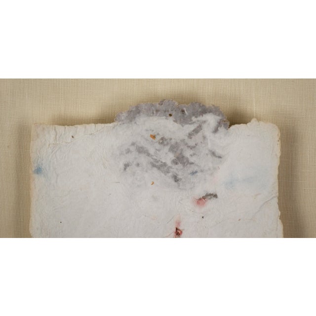 Contemporary "Carta Series # 45, Paper Imbeds" Experimental Printmaking Wall Sculpture by Harold Paris For Sale - Image 3 of 7