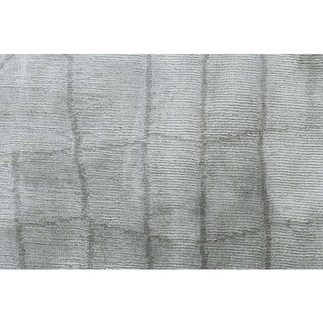 Contemporary Silk Rug with Grey Crocodile Skin Design by Doris Leslie Blau Size: 6'0" × 9'0" (182 × 274 cm) A fine hand-...