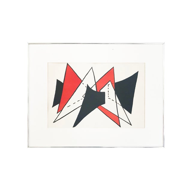 Abstract Alexander Calder "Stabile Ii" Lithograph for Dèrriere Le Miroir 1976 For Sale - Image 13 of 13