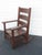 Early 1900s Art and Craft Tiger Oak Rocking Chair 6409 For Sale In Miami - Image 6 of 15
