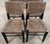 4 Palecek Blackened Pananawood & Woven Seagrass Dining Chairs, Late 20th Century For Sale - Image 4 of 17