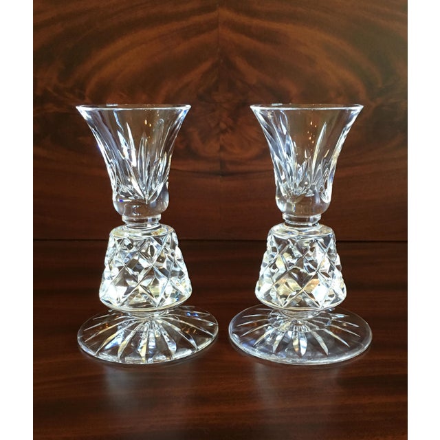 Vintage Crystal Candle Holders Lenox Charleston Pattern a Pair Chairish