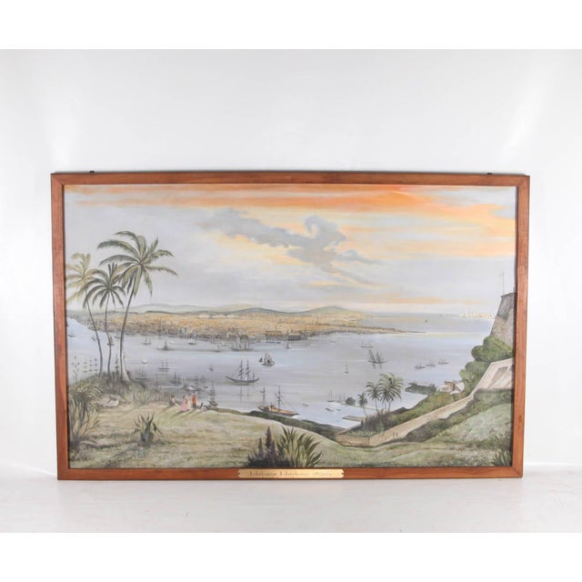 Unknown, The Port of Havana in 1890, 1960s, Canvas For Sale - Image 4 of 10