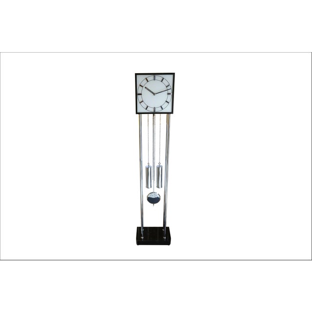 Bauhaus Grandfather Clock by Heinrich Möller for Kienzle, 1934 For Sale - Image 3 of 18