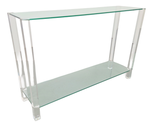 Glass and Acrylic The Hague Console Table from Bor Design, 1990s