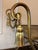 Gold Mid 20th Century Italian Gilt Metal Rope & Tassel Bench For Sale - Image 8 of 11