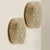Brass & Amber Glass Wall Lights / Flush Mounts attributed to Motoko Isshi for Staff, 1970, Set of 2 For Sale - Image 14 of 18