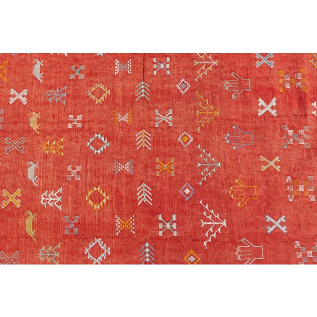 Doris Leslie Blau Vintage Moroccan Kilim Rug For Sale - Image 4 of 8