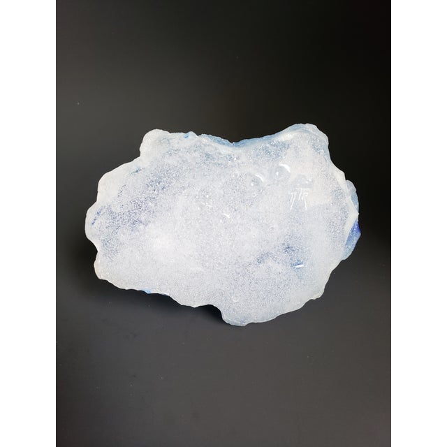 Pate De Verre Glass Woman Figurine Sculpture Signed For Sale - Image 10 of 12