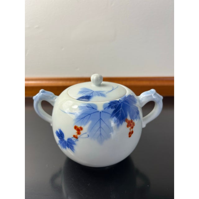 Ceramic Vintage Hand Painted Japanese Porcelain Dinner Tea Service - 41pcs For Sale - Image 7 of 9