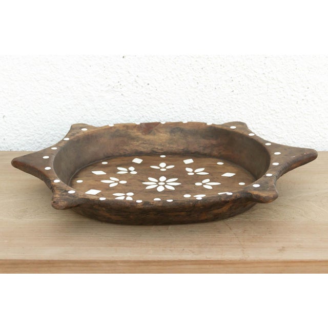 Painted Vintage Floral Art Centerpiece For Sale - Image 4 of 6