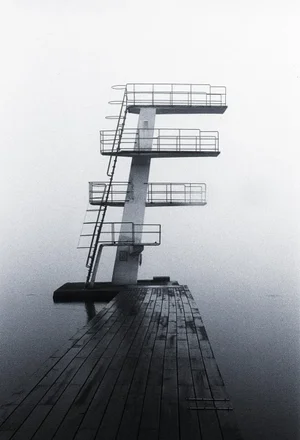 Diving tower by Robin Fritzson Print, 16" x 24"