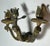 French 19thc French Louis XVI Gilt Bronze Gas Conversion Wall Sconce For Sale - Image 3 of 14