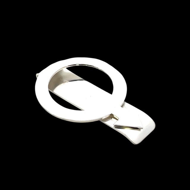 Tiffany & Co Estate Circle Arrow Money Clip Sterling Silver For Sale - Image 9 of 10