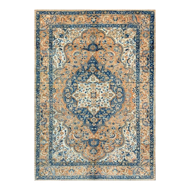 1950s Old Vintage Persian Bakhtiari Area Rug 7x10 For Sale