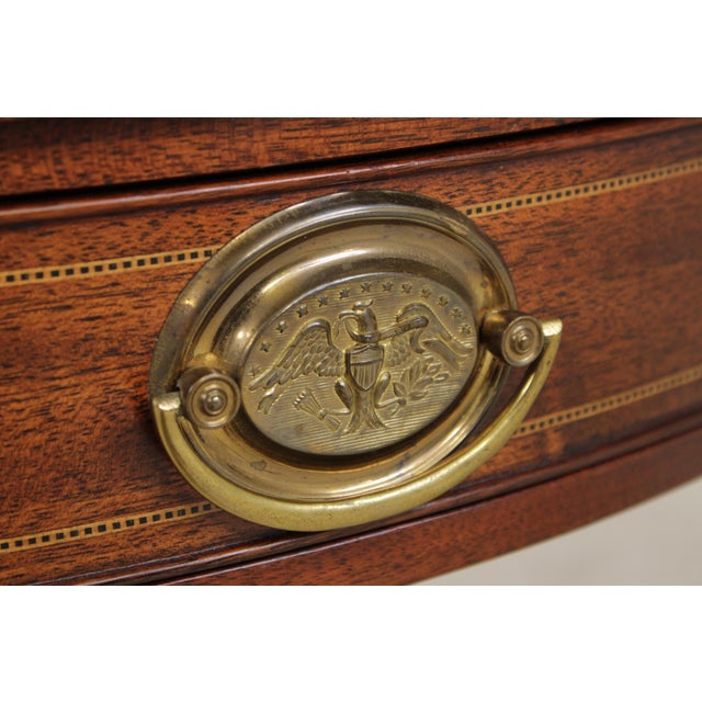 Kindel Mahogany 1 Drawer Connecticut Side Table For Sale - Image 12 of 14