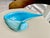 Baby Blue Murano Barbini Venetian Baby Blue Conch Seashell Bowl For Sale - Image 8 of 17