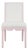 Matthew Izzo Home Lanister Pink Matte Lacquer Dining Chair With Performance Linen Upholstery For Sale