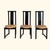 Wood Set of Six BiF Postmodern Black Lacquer Dining Chairs, 1980s For Sale - Image 7 of 17