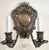 Early 20th Century Pair Antique American Coat of Arms Crown Silver Plate Bronze Wall Sconces C&A For Sale - Image 5 of 17