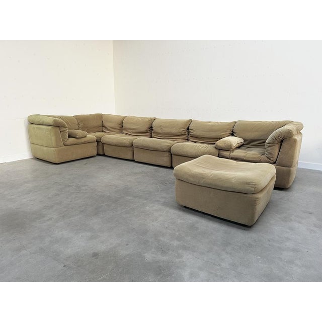 Textile Vintage Modular Sofa from Rolf Benz, 1970s, Set of 7 For Sale - Image 7 of 13