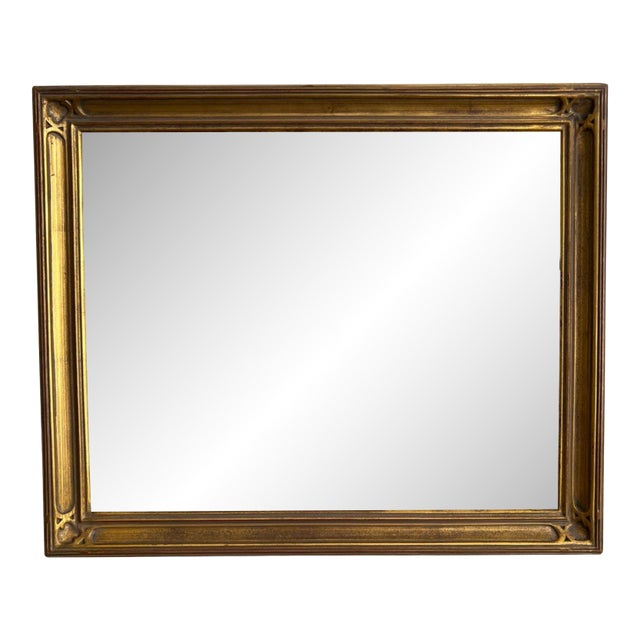 Vintage Mission Style Giltwood Picture Frame For Sale