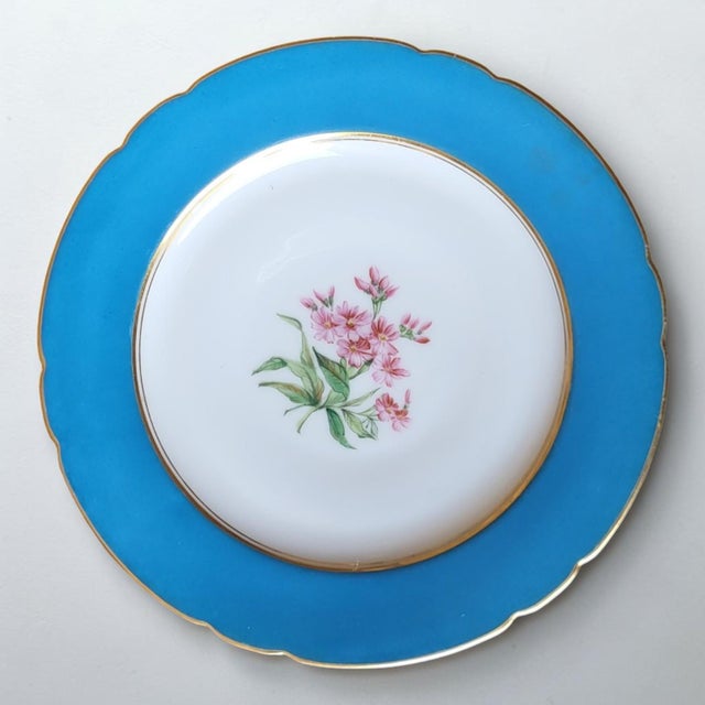 Paris Porcelain Dessert Plates, 19th Century, Set of 6 For Sale - Image 5 of 18