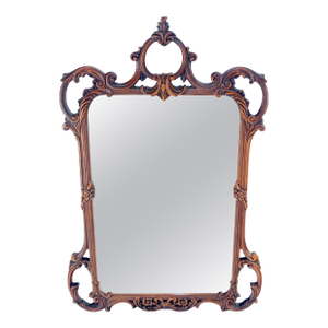 Very Fine c1940s Pierced Carved Mahogany Chippendale Style Wall Mirror MINT