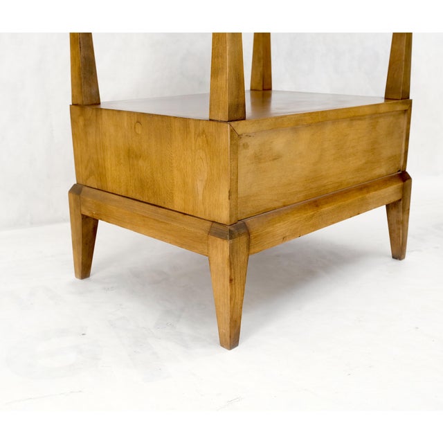 Pair Heywood Wakefield Mid-Century Modern One Drawer Nightstands End Tables Mint For Sale - Image 14 of 17