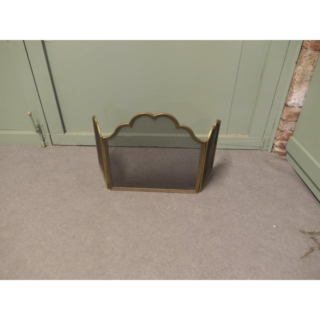 Italian Folding Brass Fire Guard, 1960 For Sale - Image 4 of 8