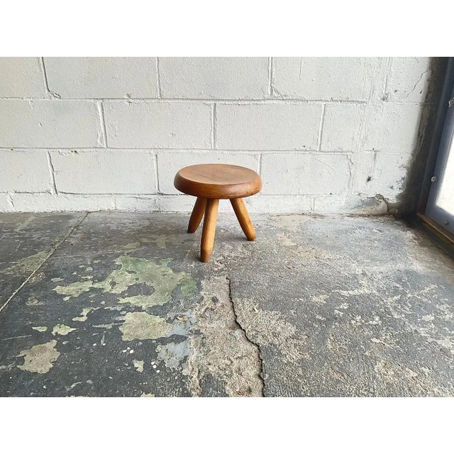 1950s 1950's Vintage ‘Berger’ Low Stool, Attributed to Charlotte Perriand For Sale - Image 5 of 15