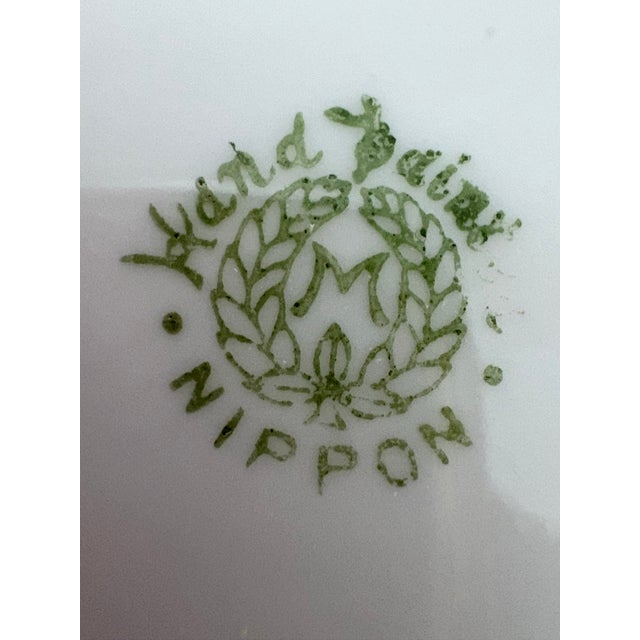 Gold Antique Nippon Kutani Hand-Painted Porcelain Serving Set With Butterflies, C. 1910 For Sale - Image 8 of 11