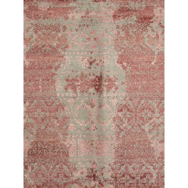 Contemporary 1980s Hand-Knotted Persian-Style Contemporary Rug 9'1" X 12'2" For Sale - Image 3 of 4