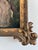 Textile Antique Original Oil Painting of Woman With Dogs in a Garden For Sale - Image 7 of 16