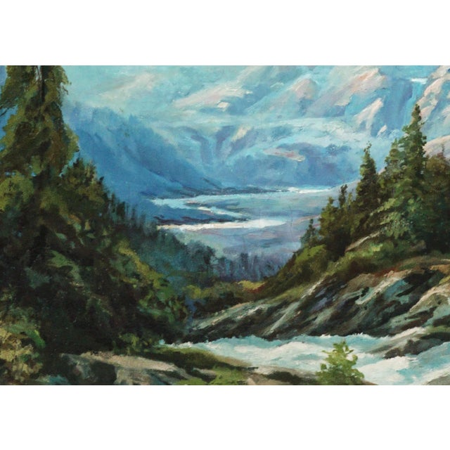 American Vintage Autumnal Sierra Mountains Landscape by Max Higgins For Sale - Image 3 of 6