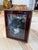 Wood Burgundy and Brass Tabletop Picture Frame For Sale - Image 7 of 7