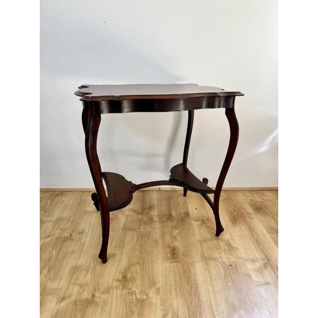 Wood Edwardian Mahogany Lamp Table, 1900s For Sale - Image 7 of 7