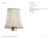 Visual Comfort Signature 4" Champagne Silk Soft Empire Shade Designer: Visual Comfort Signature Height: 4.25" Base: Shade...