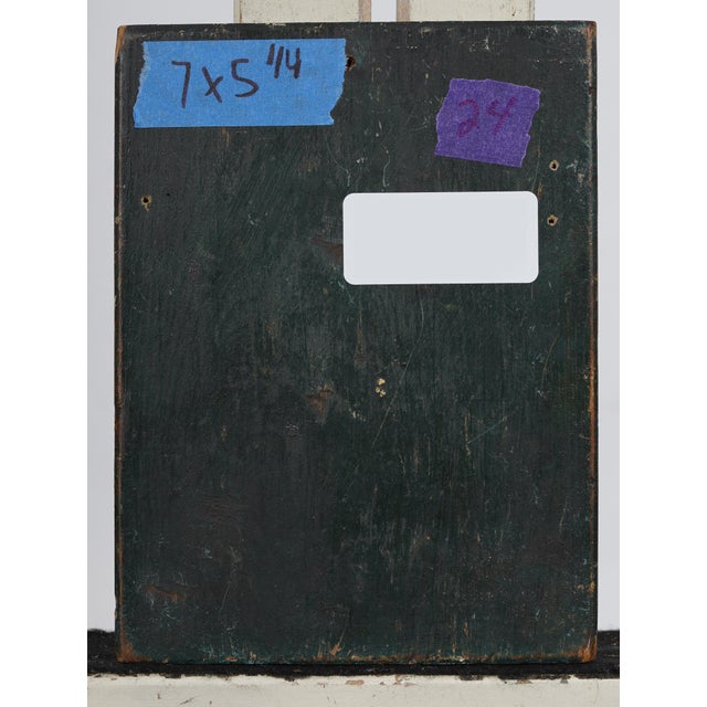 Dark Green 19th Century Finely Painted Antique Orthodox Icon Depicting Saint Theodosius of Chernihiv Oil on Panel For Sale - Image 8 of 8