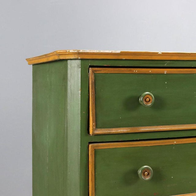 Fir Chest of Drawers with Enamel Finish For Sale - Image 4 of 10