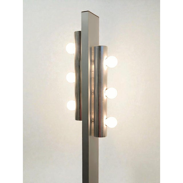6-Light Floor Lamp with Marble Base from Targetti, 1970 For Sale - Image 12 of 13