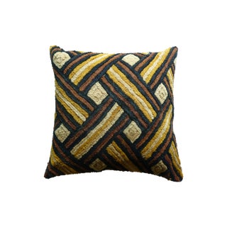 Vintage African Kuba Shoowa Pillow For Sale