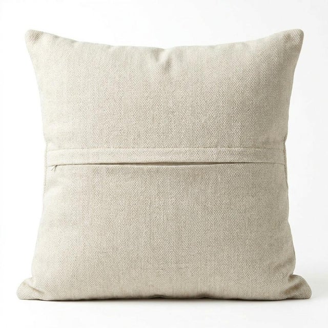 Uzbek Cotton Suzani Pillow Cover 17'' X 17'' For Sale - Image 4 of 4