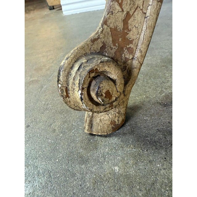 Antique Continental Giltwood Coffee Table With Original Foxed Mirror For Sale - Image 15 of 15