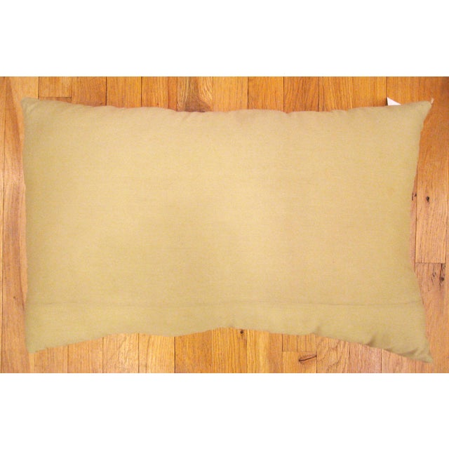 1910 Decorative Antique Jacquard Tapestry Pillows with Floral Elements - Set of 3 For Sale - Image 11 of 12