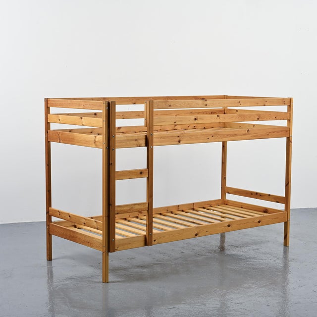 Brown Pine Bunk Beds, Les Adrets Residence, Les Arcs, 1970 For Sale - Image 8 of 15
