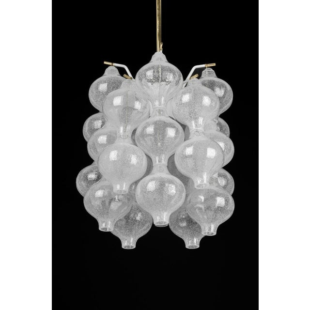Small Tulipan Glass Pendant attributed to Kalmar, Austria, 1960s For Sale - Image 11 of 18